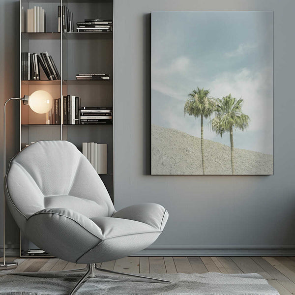 Tablou canvas „Vintage Palm Trees in the desert” de Melanie Viola