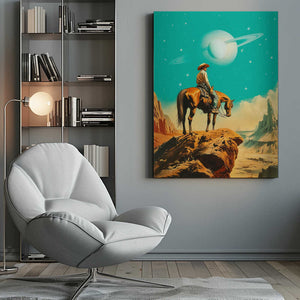Tablou canvas „A Western Astronaut” de Taudalpoi