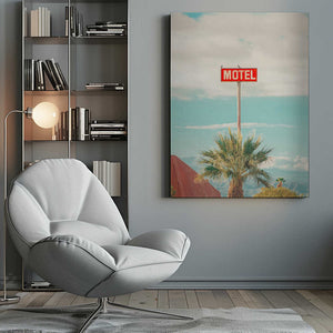 Tablou canvas „This Motel is for the Birds” de Tom Windeknecht