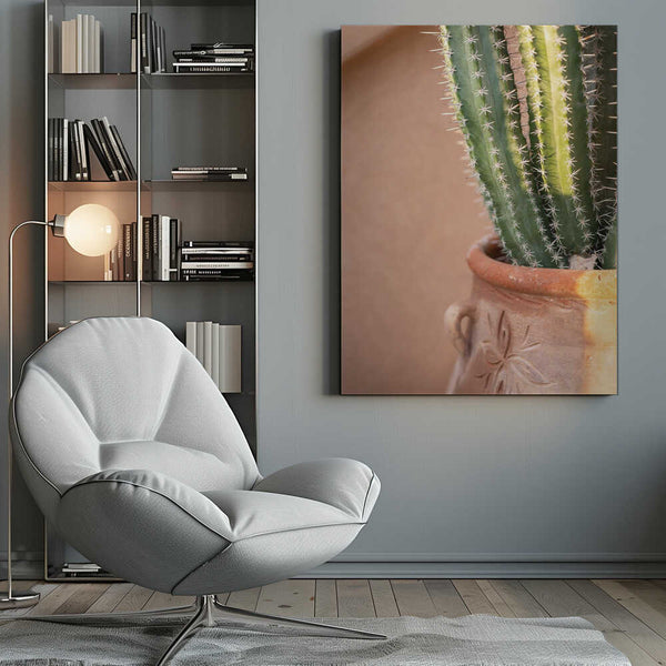 Tablou canvas „Green On Orange | Marrakech Travel Photography” de Raisa Zwart