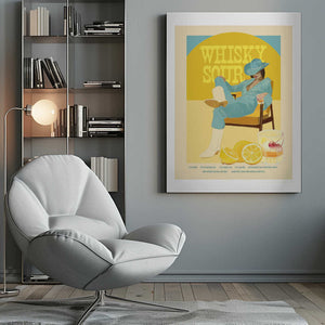 Tablou canvas „Jlr Cocktails Whiskysour” de Jenny Liz Rome