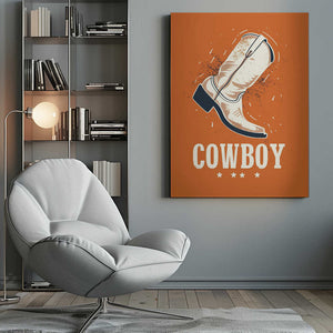 Tablou canvas „Cowboy Boots Vintage” de Pictufy Studio