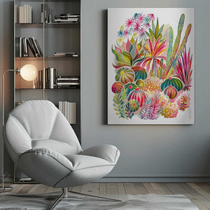 Tablou canvas „Flowering Succulent And Cacti Garden” de uta krogmann