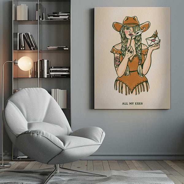 Tablou canvas „All My Exes 2” de The Whiskey Ginger
