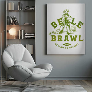 Tablou canvas „Belle Of The Brawl Cowgirl Wall Art” de The Whiskey Ginger