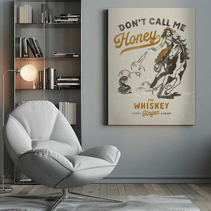 Tablou canvas „Dont Honey Print 2” de The Whiskey Ginger