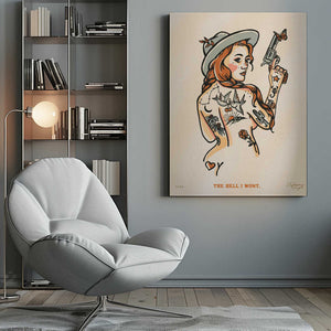 Tablou canvas „The Hell I Wont Print 16x20” de The Whiskey Ginger