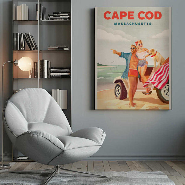 Tablou canvas „Cape Cod Massachusetts Summer Beach Art” de The Whiskey Ginger