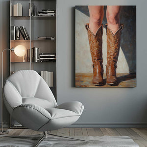 Tablou canvas „Cowboy boots” de Pictufy Studio