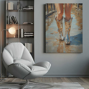 Tablou canvas „Silver Cowgirl” de Pictufy Studio