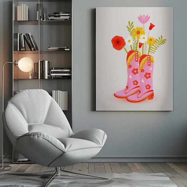 Tablou canvas „Cowgirl Boots” de Baroo Bloom