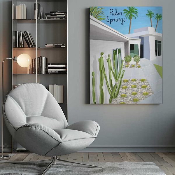 Tablou canvas „Palm Springs Modern Architecture by Artist Carla Daly” de Carla Daly