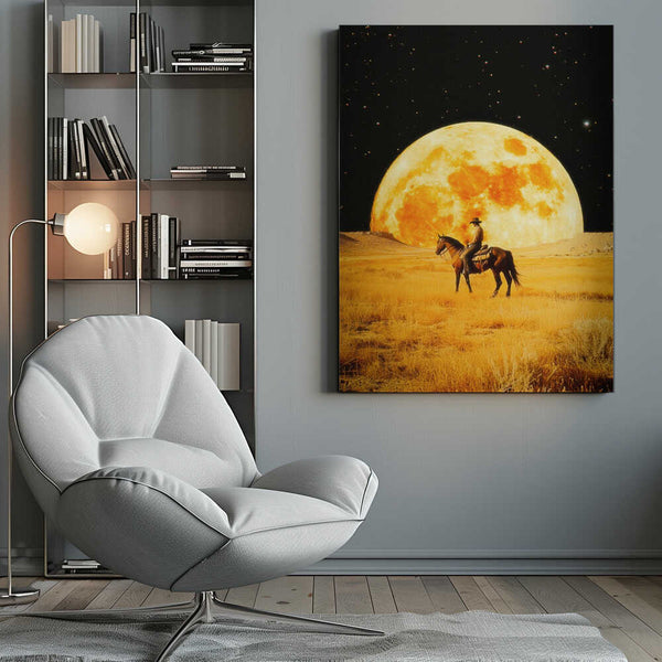 Tablou canvas „Lunar Cowboy” de Taudalpoi