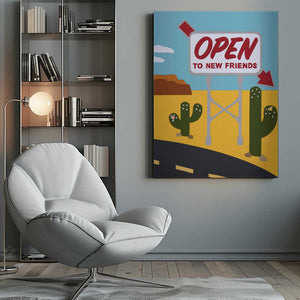 Tablou canvas „Open To New Friends” de Rankin Willard