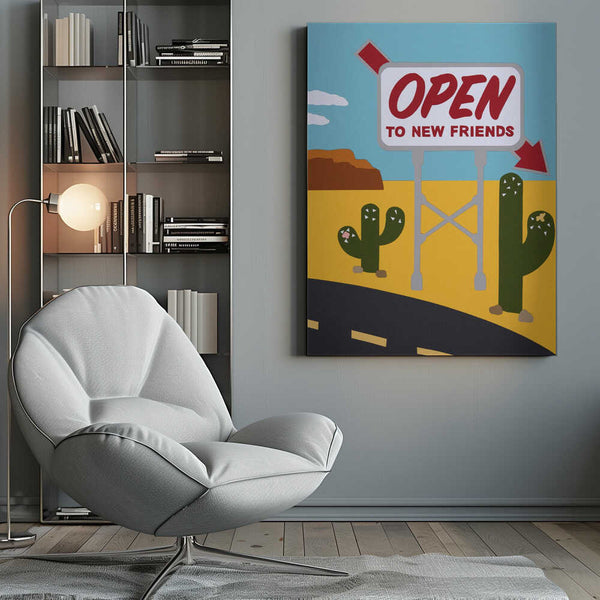 Tablou canvas „Open To New Friends” de Rankin Willard