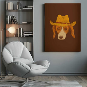 Tablou canvas „Nala The Cutest Cowgirl Pup” de Anyone Can Yeehaw