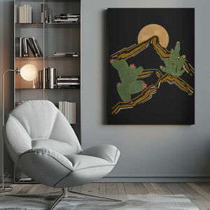 Tablou canvas „Rocky Mountain and Cactus” de Nikita Jariwala
