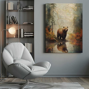 Tablou canvas „Grizzly 2” de thomas chedeville