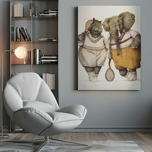 Tablou canvas „Gentlemen of the Court” de Mike Koubou
