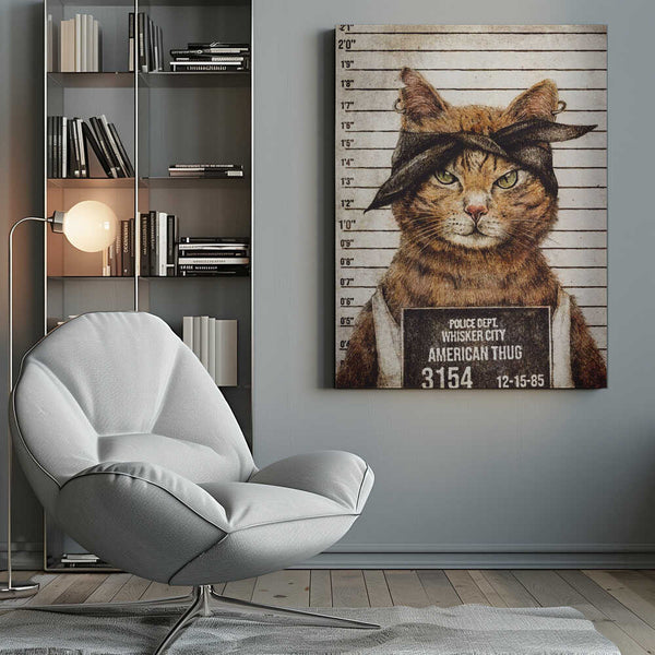 Tablou canvas „American Thug” de Mike Koubou