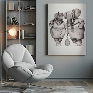 Tablou canvas „Gentlemen of the Court” de Mike Koubou