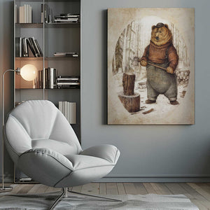 Tablou canvas „Preparing for Winter” de Mike Koubou