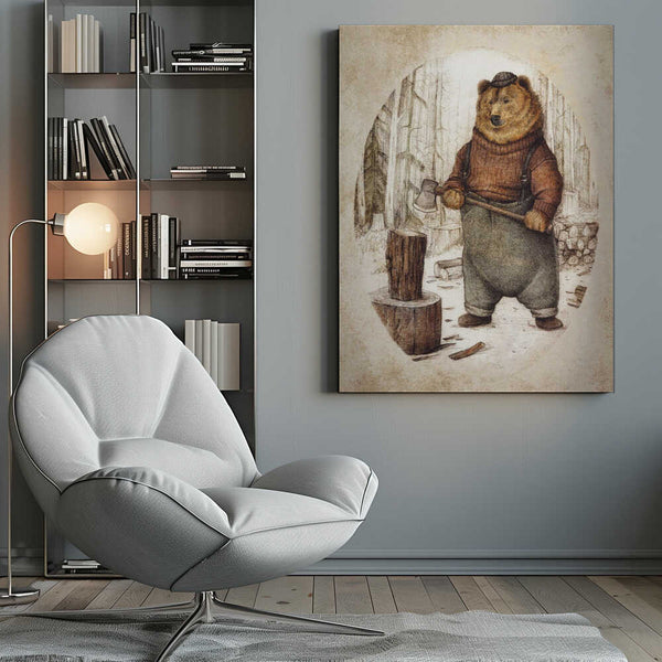 Tablou canvas „Preparing for Winter” de Mike Koubou