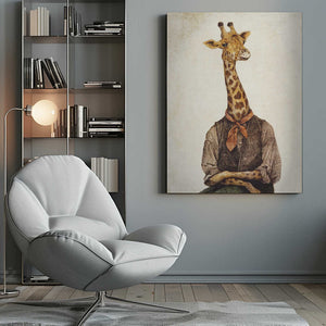 Tablou canvas „Giraffe With A Human Body” de Mike Koubou