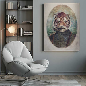 Tablou canvas „Gentleman Tiger” de Mike Koubou