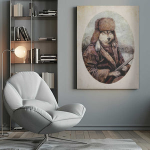 Tablou canvas „The Huntsman Wolf” de Mike Koubou