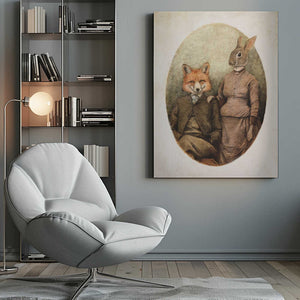 Tablou canvas „The Foxes” de Mike Koubou