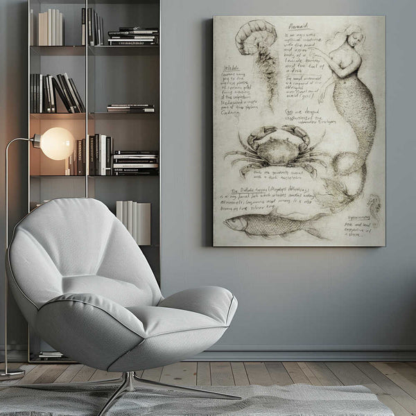 Tablou canvas „Mythical And Marine Creatures” de Mike Koubou