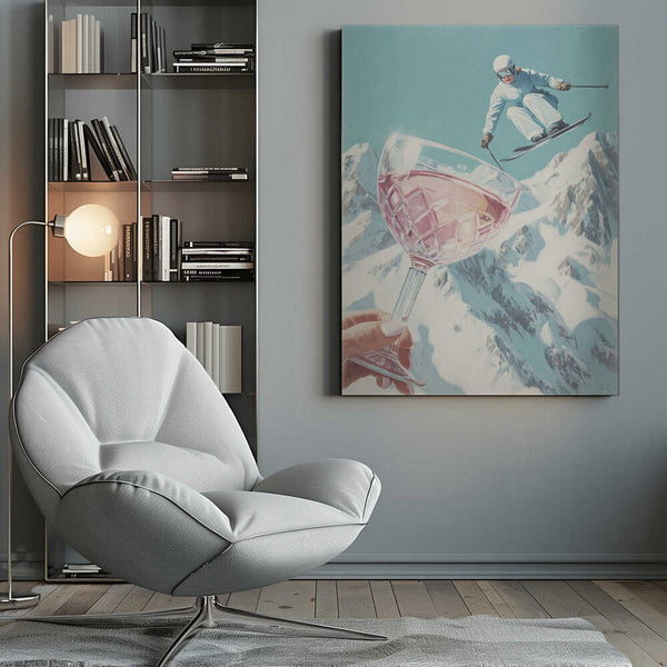 Tablou canvas „Sip and Ski” de Andreas Magnusson