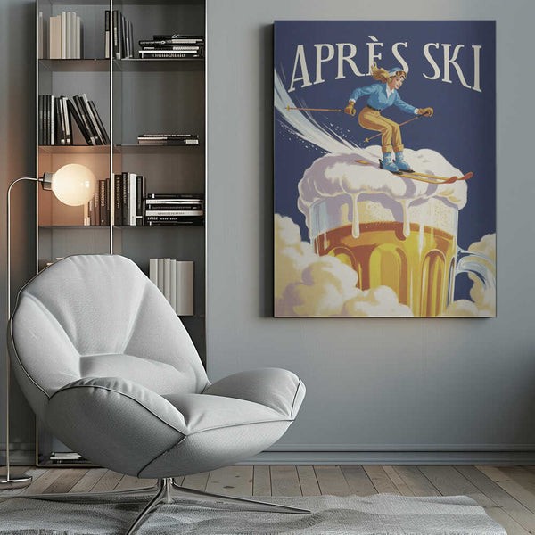 Tablou canvas „Apres Ski Vintage” de Andreas Magnusson