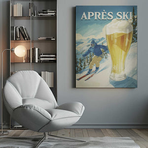 Tablou canvas „Apres Ski Retro” de Andreas Magnusson