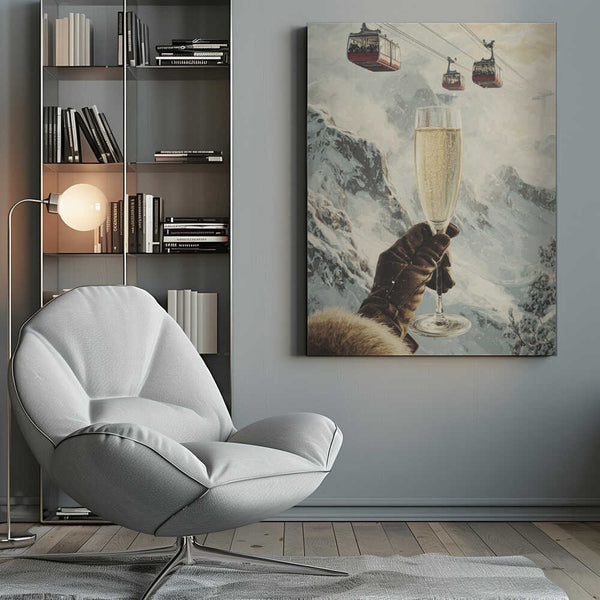 Tablou canvas „Bubbly Skiing” de Andreas Magnusson