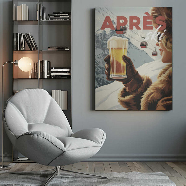 Tablou canvas „Apres Ski Alpine” de Andreas Magnusson