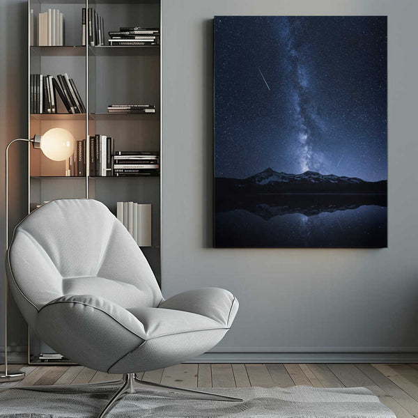Tablou canvas „Galaxies Reflection” de Toby Harriman