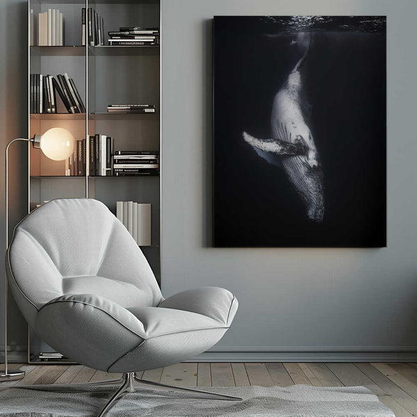 Tablou canvas „Black Whale” de Barathieu Gabriel