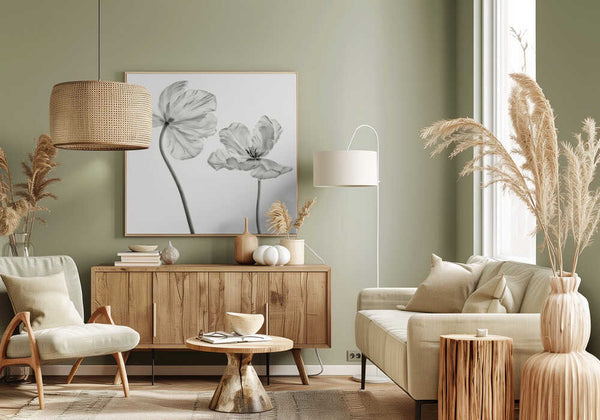 Tablou canvas „Same tulip : front- and backview” de Lotte Grønkjær