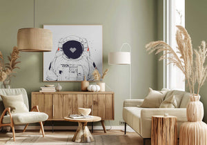 Tablou canvas „Astronaut love” de Balazs Solti