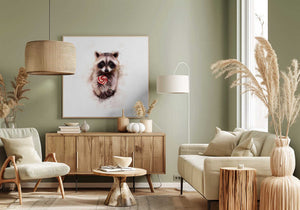 Tablou canvas „Sweet Raccoon Delight” de Emel Tunaboylu