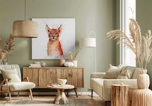 Tablou canvas „Cub's Blue Gaze” de Emel Tunaboylu