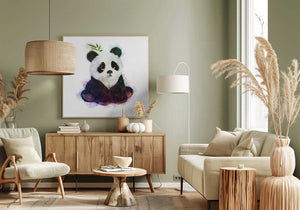 Tablou canvas „Pensive Panda” de Emel Tunaboylu