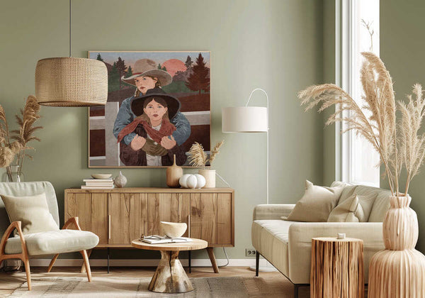 Tablou canvas „Sunset Riders” de Emel Tunaboylu