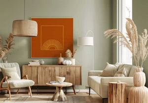 Tablou canvas „Caramel Minimal Sun” de Anyone Can Yeehaw