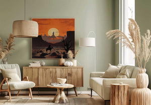 Tablou canvas „Sunset Cowboy” de Andreas Magnusson