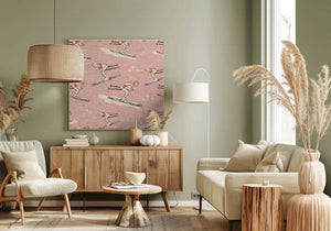 Tablou canvas „Winter Sports Retro Vintage Ski” de Susana Costa