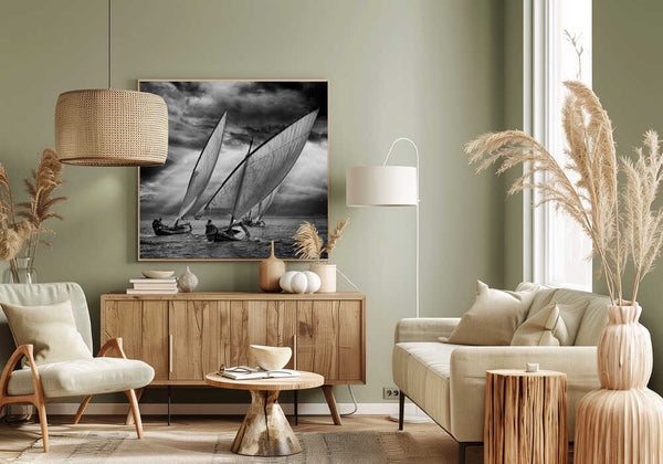 Tablou canvas „Sailboats and Light” de Angel Villalba