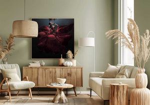 Tablou canvas „The Lady in Red” de Martha Suherman